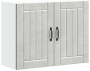 vidaXL Armário de parede da cozinha Lucca madeira cinzento cimento