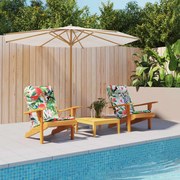 vidaXL Almofadões p/ cadeira Adirondack 2 pcs tecido oxford multicor