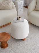 Pouffe Fumi – Branco – 43x45x37 cm