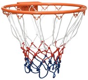 Cesto de basquetebol 39 cm aço laranja