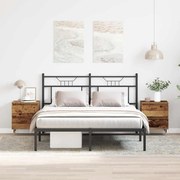 vidaXL Armário de Cabeceira 2 pcs Madeira antiga 40 x 35 x 50 cm