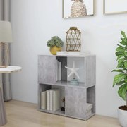 vidaXL Estante 60x24x63 cm contraplacado cinzento-cimento