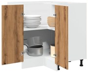 vidaXL Armário de cozinha “Lyon” 75,5x75,5x81,5cm carvalho artisiano