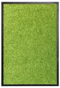 vidaXL Tapete de porta lavável 40x60 cm verde
