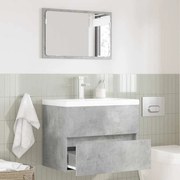 vidaXL Conjunto de Móveis para Banheiro Cinzento 60 x 38,3 x 45 cm