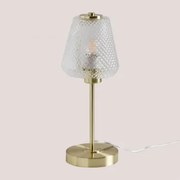 Candeeiro De Mesa Taylor Em Ferro E Vidro Dourado - Sklum