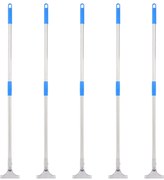 vidaXL Cabos de rodo de chão 5 pcs 119,5 cm aço e plástico