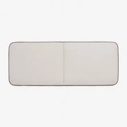 Cabeceira Em Bouclé De 180 Cm Romeo Caracóis Blanco & 160 Cm - Sklum