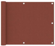 vidaXL Tela de varanda 75x500 cm tecido Oxford terracota