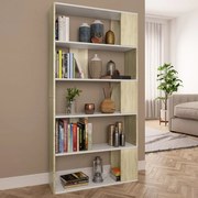 vidaXL Estante/divisória 80x24x159cm branco e cor carvalho