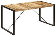 Mesa de jantar 160x80x75 cm madeira de mangueira maciça