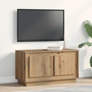 Estante de TV vidaXL Carvalho Artisan 80x35x45 cm Madeira de engenharia