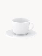 Chávenas de café em porcelana artesanal com pires Vitruv, 2 uni.