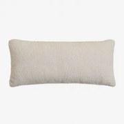 Almofada Retangular Shearling (70x30 Cm) Borjan Chenille Branco - Sklum