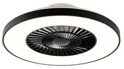Ventilador de teto preto com efeito estrela 60cm incl. LED regulável com controle remoto - Climo Moderno