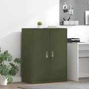 vidaXL Armário de arrumação Verde Oliva 80 x 40 x 105 cm Aço