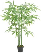 vidaXL Árvore de bambu artificial 384 folhas 120 cm verde