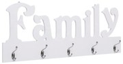 vidaXL Cabide de parede FAMILY 74x29,5 cm