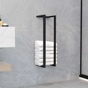 vidaXL Toalheiro 12,5x12,5x60 cm ferro preto