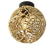Candeeiro de teto Art Deco dourado - Maro Art Deco