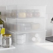 vidaXL Caixas de arrumação empilháveis 3 pcs 10 L plástico