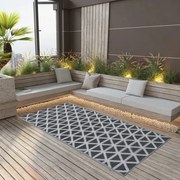Tapete de exterior 120x180 cm ARAKIL PP preto