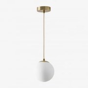 Candeeiro De Teto Com Bola De Vidro (ø12 Cm) Uvol Dourado - Sklum