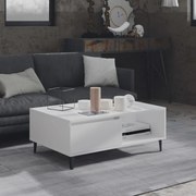 Mesa de centro 90x60x35 cm contraplacado branco