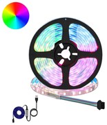 vidaXL Fita LED 2 pcs Preto e Transparente 3000 mm Cobre e Plástico