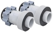 vidaXL Adaptadores para mangueiras de piscina tipo B 2pcs
