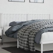 vidaXL Cabeceira de cama 180 cm metal branco