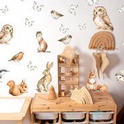 Autocolantes decorativos - Floresta pequenos animais da floresta