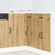 vidaXL Armário de cozinha baixo Kalmar carvalho artesanal