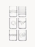 Copos de licor artesanais Deco' Clear, conjunto de 6