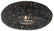 Candeeiro de teto retro preto 50 cm - Lina