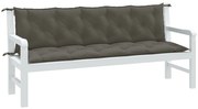 vidaXL Almofadões banco jardim 2pcs 180x50x7cm mesclado tecido