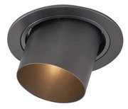 Foco embutido moderno Cinza-escuro GU10 50mm Redondo Inclinável - Installa Moderno