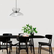 Candeeiro Farac – Preto – 50 x 50 cm