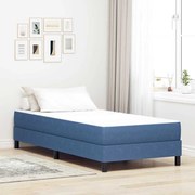 vidaXL Colchão de Cama com colchão Azul 80 x 200 cm tecido