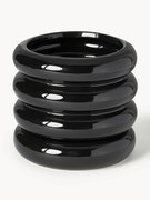 Vaso pequeno com prato Rudi, Alt 16 cm