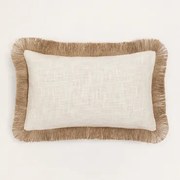 Coussin Retangular 30x50 Cm Em Algodão Paraíba Gardénia Branco - Sklum