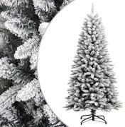 vidaXL Árvore de Natal artificial com neve PVC &amp; PE 120 cm