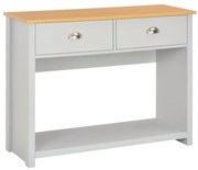 vidaXL Mesa consola 97x35x76 cm cinzento
