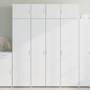 vidaXL Armário alto 80x42,5x185 cm deriv. de madeira branco