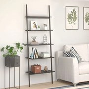 vidaXL Unidade 5 prateleiras inclinada 64x34x185,5 cm preto