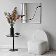 Espelho Abstract – Preto – 70 cm x 70 cm