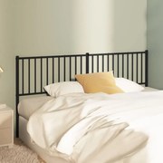 vidaXL Cabeceira de cama 180 cm metal preto