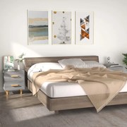 vidaXL Mesas de cabeceira 2 pcs 40x35x47,5 cm sonoma cinzento