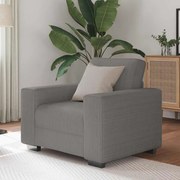 vidaXL Poltrona 60 cm tecido corduroy cinzento-claro