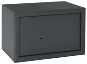 vidaXL Cofre com Fechadura de Chave Cinza Escuro 20x31x20 cm Aço